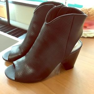 New Direction Peep Toe Booties